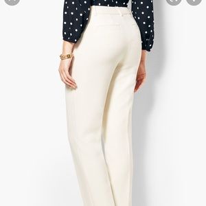 Talbots Hampshire ankle pants in ivory size 12